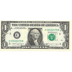 1988A - United States 1 Dollar banknote Letter C PIC 480b UNC 1988A - United States 1 Dollar banknote Letter C PIC 480b UNC