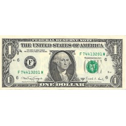 1988A - United States 1 Dollar banknote Letter F PIC 480b UNC 1988A - United States 1 Dollar banknote Letter F PIC 480b UNC