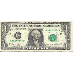 2003 - United States 1 Dollar banknote Letter B PIC 515a VF 2003 - United States 1 Dollar banknote Letter B PIC 515a VF
