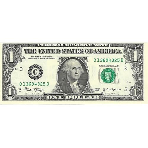 2003 - Estados Unidos PIC 515a billete de 1 Dolar Letra C S/C
