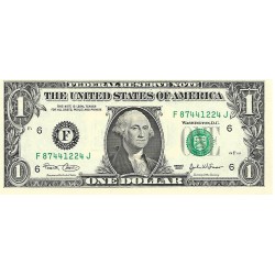 2003 - Estados Unidos PIC 515a billete de 1 Dolar Letra F S/C 2003 - Estados Unidos PIC 515a billete de 1 Dolar Letra F S/C