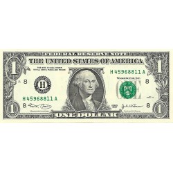 2003 - Estados Unidos PIC 515a billete de 1 Dolar Letra H S/C 2003 - Estados Unidos PIC 515a billete de 1 Dolar Letra H S/C