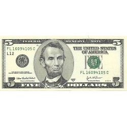 2003A - Estados Unidos PIC 517b billete de 5 Dolares S/C 2003A - Estados Unidos PIC 517b billete de 5 Dolares S/C