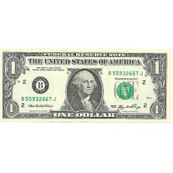 2006 - Estados Unidos PIC 523a billete de 1 Dolar Letra B S/C 2006 - Estados Unidos PIC 523a billete de 1 Dolar Letra B S/C