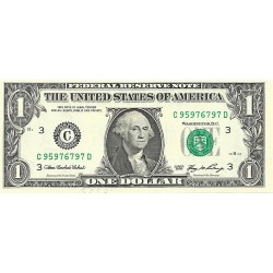 2006 - Estados Unidos PIC 523a billete de 1 Dolar Letra C S/C 2006 - Estados Unidos PIC 523a billete de 1 Dolar Letra C S/C