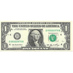 2006 - Estados Unidos PIC 523a billete de 1 Dolar Letra D EBC 2006 - Estados Unidos PIC 523a billete de 1 Dolar Letra D EBC