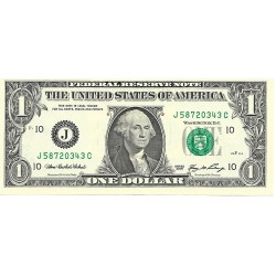 2006 - Estados Unidos PIC 523a billete de 1 Dolar Letra J S/C 2006 - Estados Unidos PIC 523a billete de 1 Dolar Letra J S/C