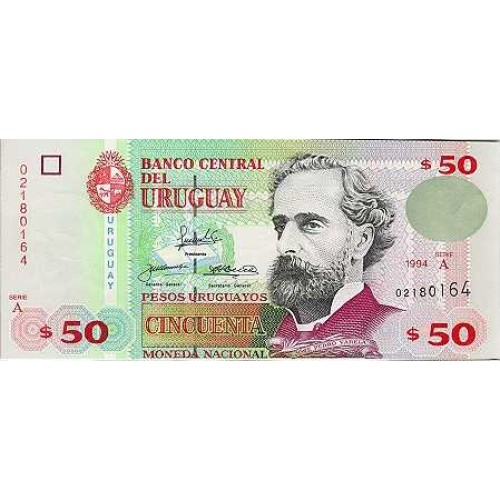2000 - Uruguay P75a billete de 50 Pesos Uruguayos