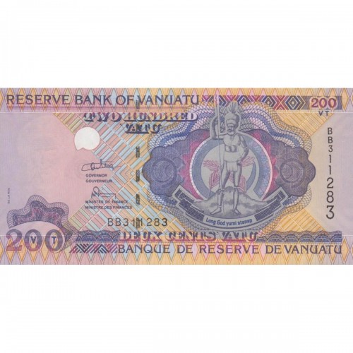 1995 - Vanuatu P8b billete de 200 Vatu