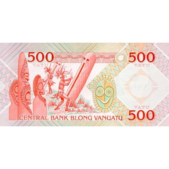 1982 - Vanuatu P2 500 Vatu banknote 1982 - Vanuatu P2 500 Vatu banknote