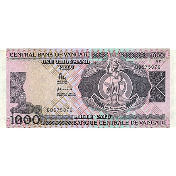 1982 - Vanuatu P3 1,000 Vatu banknote