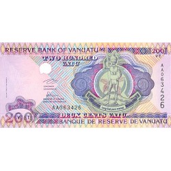 1995 - Vanuatu P8a billete de 200 Vatu