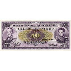 1988 - Venezuela P62 10 Bolivares banknote UNC