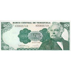 1989 - Venezuela P63b 20 Bolivares banknote