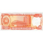 1990 - Venezuela P65c 50 Bolivares banknote