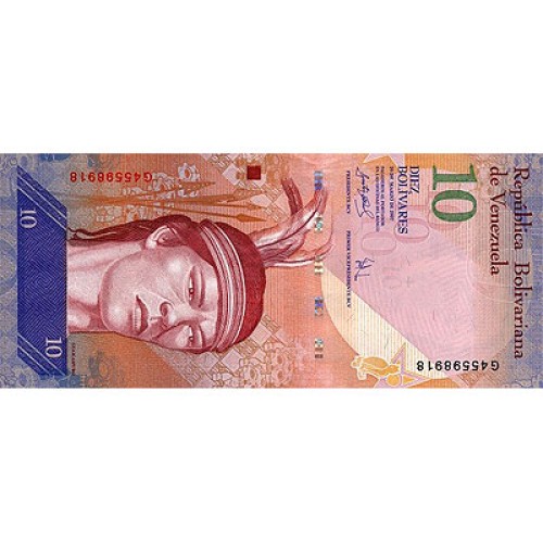 2013 - Venezuela P90d billete de 10 Bolívares S/C