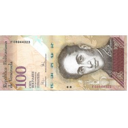2009 - Venezuela P93c billete de 100 Bolívares S/C 2009 - Venezuela P93c billete de 100 Bolívares S/C