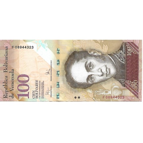 2009 - Venezuela P93c billete de 100 Bolívares S/C