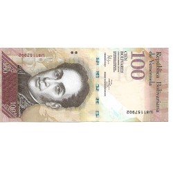 2012 - Venezuela P93f billete de 100 Bolívares S/C 2012 - Venezuela P93f billete de 100 Bolívares S/C