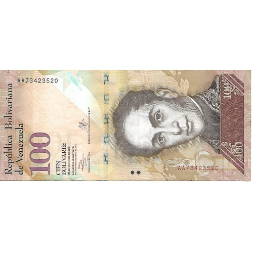 2013 - Venezuela P93g 100 Bolivares banknote UNC