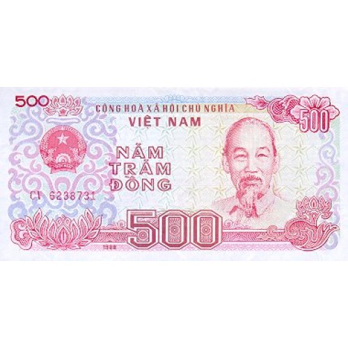 1988 - Vietnam 500 Dong banknote PIC 101a UNC