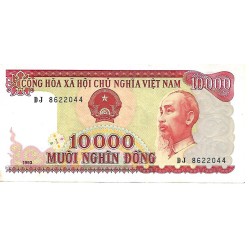 1993 - Vietnam PIC 115 billete de 10.000 Dong EBC 1993 - Vietnam PIC 115 billete de 10.000 Dong EBC
