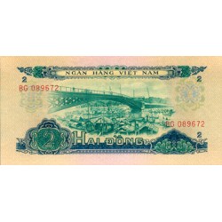 1966/75 - Vietnam South 2 Dong banknote PIC 41 UNC