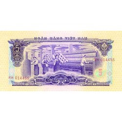 1966/75 - Vietnam del Sur PIC 42 billete de 5 Dong S/C