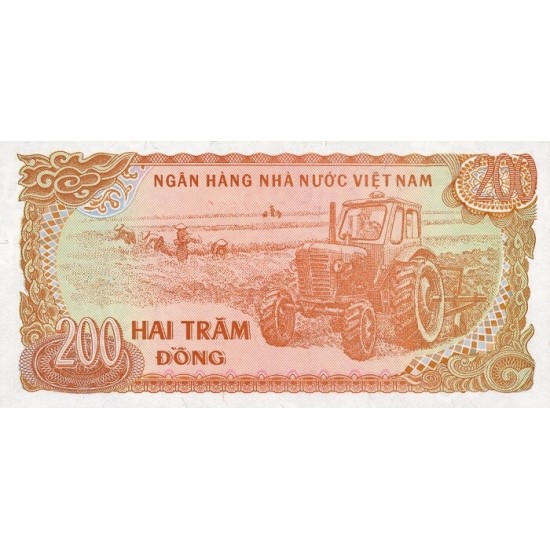 1987 - Viet Nam Pic 100a 200 Dong banknote 1987 - Viet Nam Pic 100a 200 Dong banknote