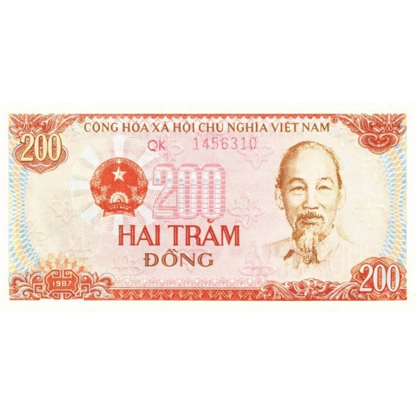 1987 -   Viet Nam   Pic 100b  200 Dong banknote