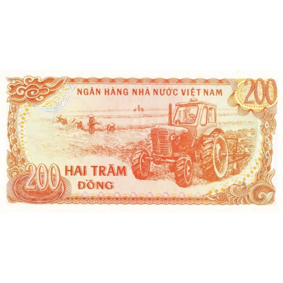 1987 - Viet Nam Pic 100b 200 Dong banknote 1987 - Viet Nam Pic 100b 200 Dong banknote