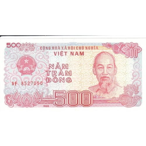 1988 - Viet Nam  pic 101a  billete de 500 Dong