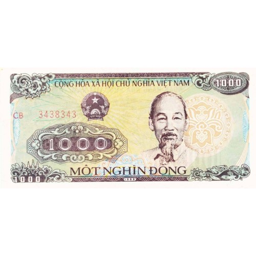 1988 - Vietnam 1000 Dong banknote PIC 106b UNC