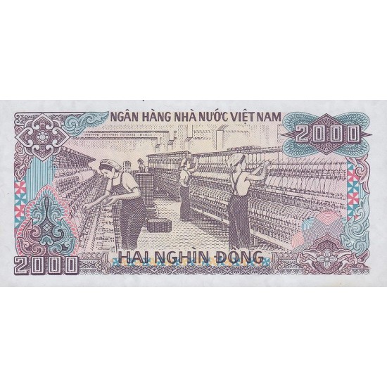 1988 - Viet Nam Pic 107a 2000 Dong banknote 1988 - Viet Nam Pic 107a 2000 Dong banknote