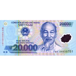 2006 - Vietnam PIC 120a billete de 20000 Dong S/C 2006 - Vietnam PIC 120a billete de 20000 Dong S/C