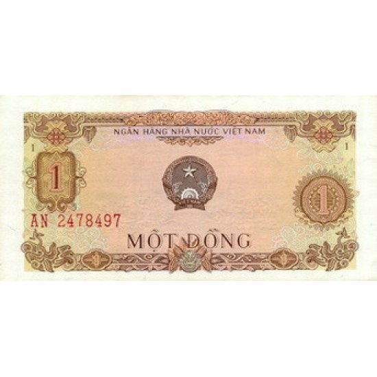 1976 - Viet Nam Pic 80 1 Dong banknote 1976 - Viet Nam Pic 80 1 Dong banknote