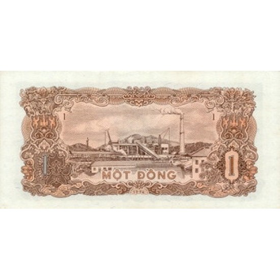 1976 - Viet Nam Pic 80 1 Dong banknote 1976 - Viet Nam Pic 80 1 Dong banknote