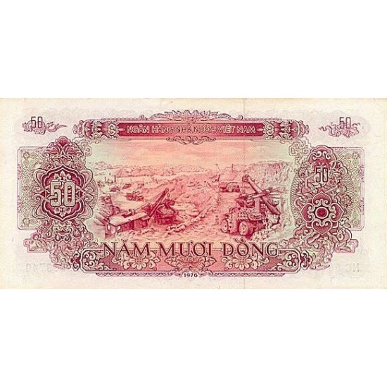 1976 - Viet Nam Pic 84a 50 Dong banknote 1976 - Viet Nam Pic 84a 50 Dong banknote