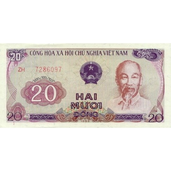 1985 - Viet Nam Pic 95 30 Dong banknote 1985 - Viet Nam Pic 95 30 Dong banknote