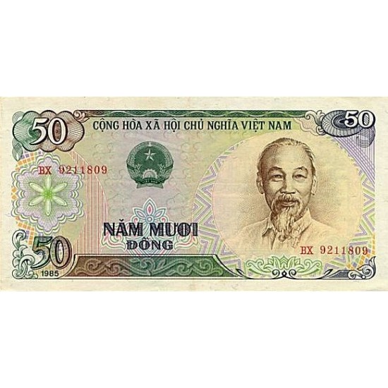 1987 - Viet Nam Pic 97 50 Dong banknote 1987 - Viet Nam Pic 97 50 Dong banknote