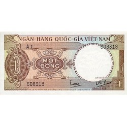 1964 -   Viet Nam South  Pic  15      1 Dong banknote