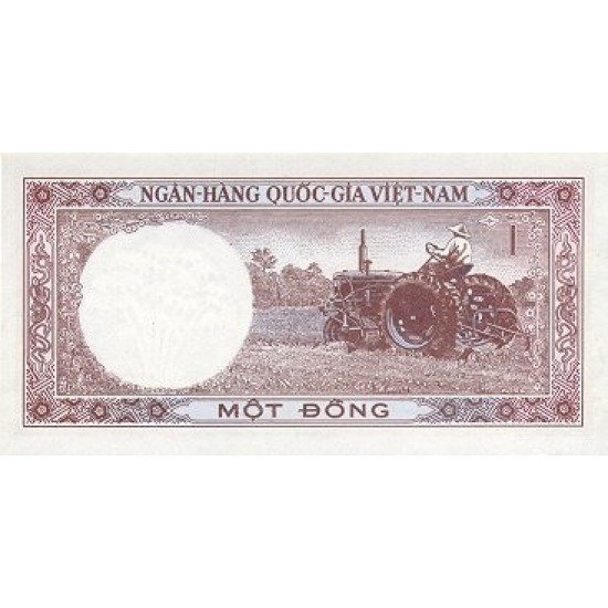 1964 - Viet Nam South Pic 15 1 Dong banknote 1964 - Viet Nam South Pic 15 1 Dong banknote