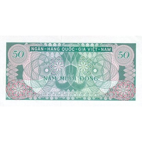 1969 - Viet Nam South Pic 25 50 Dong banknote 1969 - Viet Nam South Pic 25 50 Dong banknote
