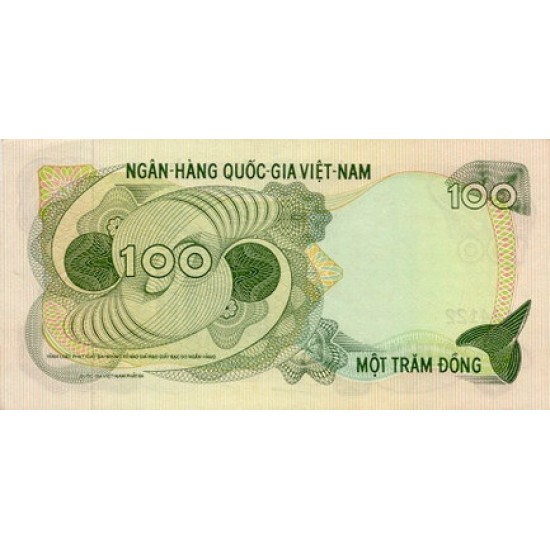 1970 - Viet Nam South Pic 26 100 Dong banknote 1970 - Viet Nam South Pic 26 100 Dong banknote