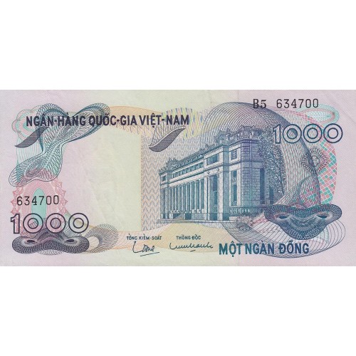 1971 - Vietnam South 1000 Dong banknote PIC 29 UNC