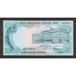 1972 - Viet Nam  del Sur pic 30  billete de 50 Dong
