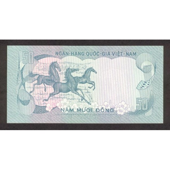 1972 - Viet Nam South Pic 30 50 Dong banknote 1972 - Viet Nam South Pic 30 50 Dong banknote