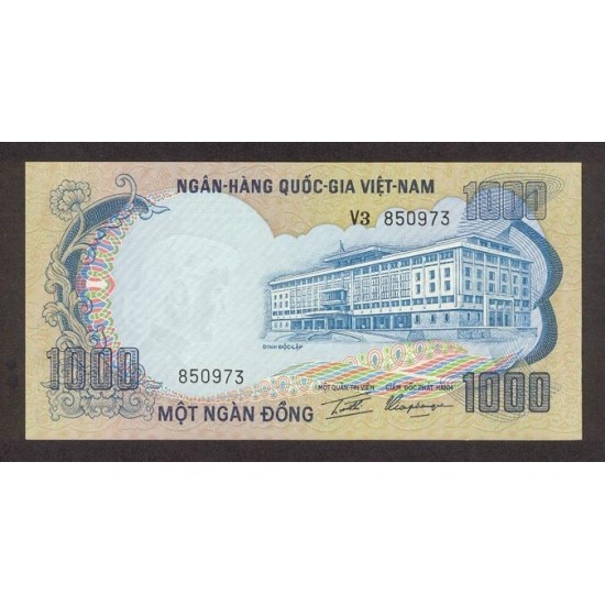 1972 - Viet Nam South Pic 34 1000 Dong banknote 1972 - Viet Nam South Pic 34 1000 Dong banknote