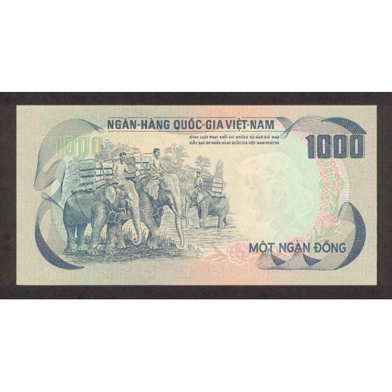 1972 - Viet Nam South Pic 34 1000 Dong banknote 1972 - Viet Nam South Pic 34 1000 Dong banknote
