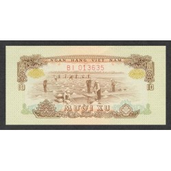 1966/75 - Viet Nam  del Sur pic 37  billete de 10 Dong